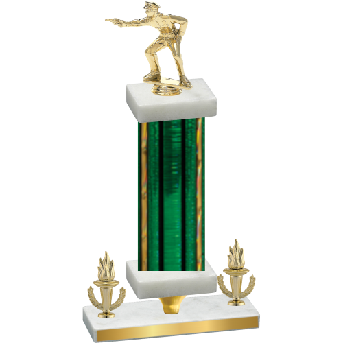 Premium Single Green Glacier Victory Shooter Trophy