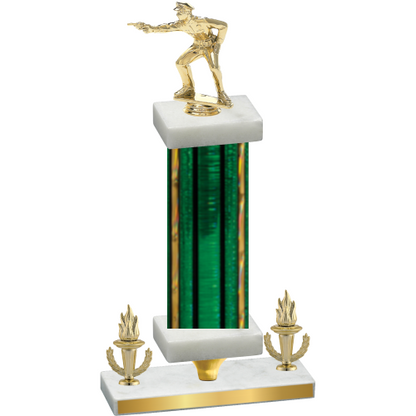 Premium Single Green Glacier Victory Shooter Trophy
