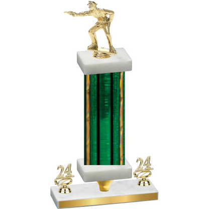 Premium Single Green Glacier Year Shooter Trophy