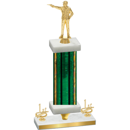 Premium Single Green Glacier First Place Shooter Trophy