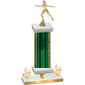 Premium Single Green Glacier Fourth Place Skater Trophy
