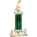 Premium Single Green Glacier Year Golf Trophy