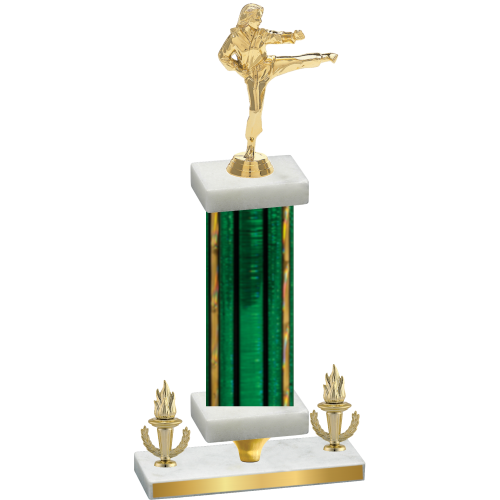Premium Single Green Glacier Victory Karate Trophy
