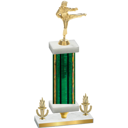 Premium Single Green Glacier Victory Karate Trophy