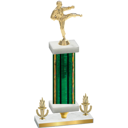 Premium Single Green Glacier Victory Karate Trophy