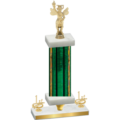 Premium Single Green Glacier First Place Academics Trophy