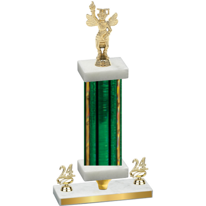 Premium Single Green Glacier Year Academics Trophy