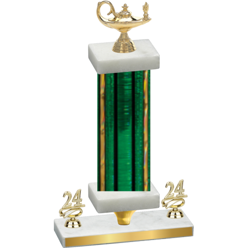 Premium Single Green Glacier Year Academics Trophy