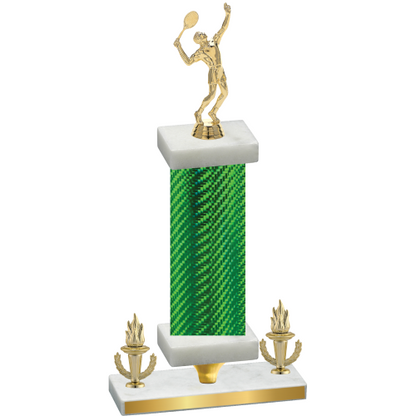 Premium Single Green Carbon Fiber Victory Tennis Trophy