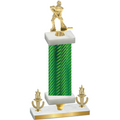 Premium Single Green Carbon Fiber Victory Hockey Trophy