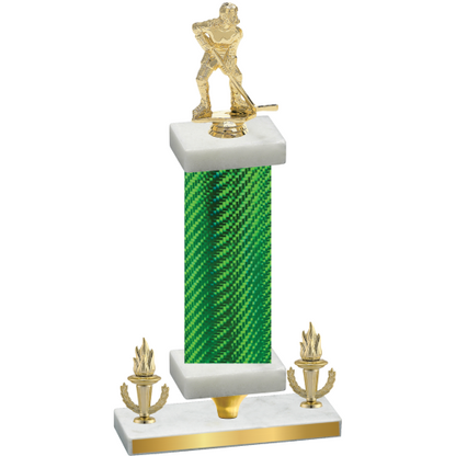 Premium Single Green Carbon Fiber Victory Hockey Trophy