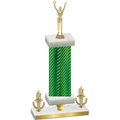 Premium Single Green Carbon Fiber Victory Victory Trophy