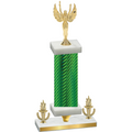 Premium Single Green Carbon Fiber Victory Victory Trophy