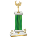 Premium Single Green Carbon Fiber Year Victory Trophy