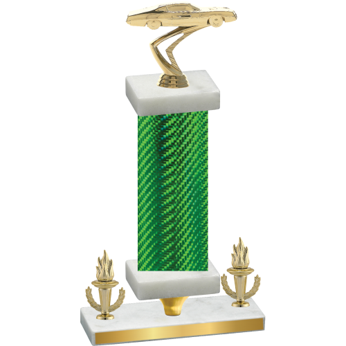 Premium Single Green Carbon Fiber Victory Cars Trophy