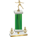 Premium Single Green Carbon Fiber Victory Skater Trophy