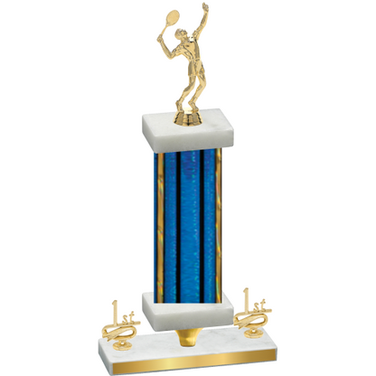 Premium Single Blue Glacier First Place Tennis Trophy