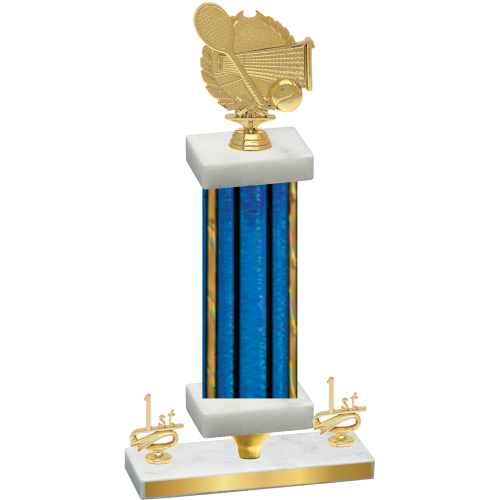 Premium Single Blue Glacier First Place Tennis Trophy