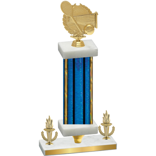 Premium Single Blue Glacier Victory Tennis Trophy