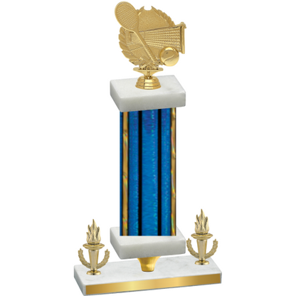 Premium Single Blue Glacier Victory Tennis Trophy