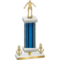 Premium Single Blue Glacier Victory Wrestling Trophy