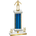 Premium Single Blue Glacier Year Wrestling Trophy