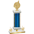 Premium Single Blue Glacier First Place Volleyball Trophy