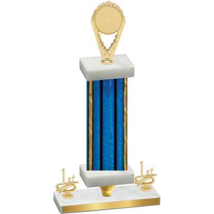 Premium Single Blue Glacier First Place Insert Trophy