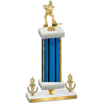 Premium Single Blue Glacier Victory Hockey Trophy