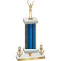 Premium Single Blue Glacier Victory Victory Trophy
