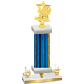 Premium Single Blue Glacier First Place Pickleball Trophy