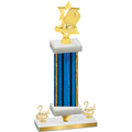Premium Single Blue Glacier Second Place Pickleball Trophy
