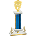 Premium Single Blue Glacier Victory Pickleball Trophy