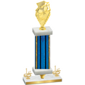 Premium Single Blue Glacier First Place Pickleball Trophy