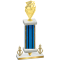 Premium Single Blue Glacier Victory Pickleball Trophy
