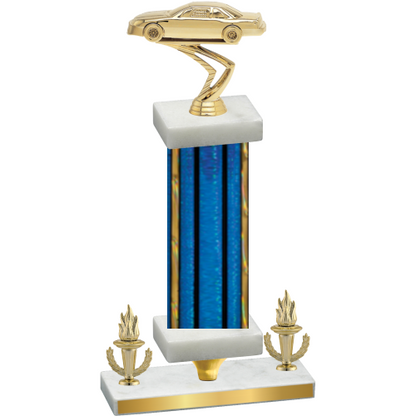Premium Single Blue Glacier Victory Cars Trophy