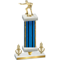 Premium Single Blue Glacier Victory Shooter Trophy