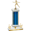 Premium Single Blue Glacier Second Place Skater Trophy