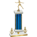 Premium Single Blue Glacier Victory Skater Trophy