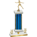 Premium Single Blue Glacier Year Skater Trophy