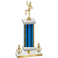 Premium Single Blue Glacier Victory Majorette Trophy