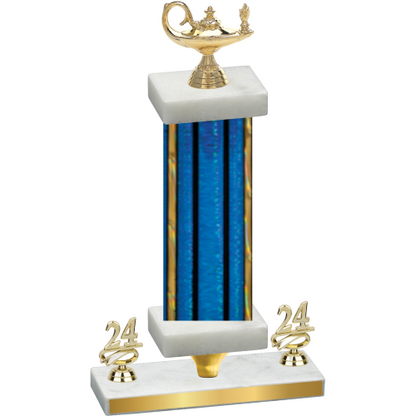 Premium Single Blue Glacier Year Academics Trophy