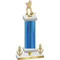Premium Single Blue Carbon Fiber Victory Hockey Trophy