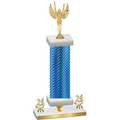 Premium Single Blue Carbon Fiber Year Victory Trophy
