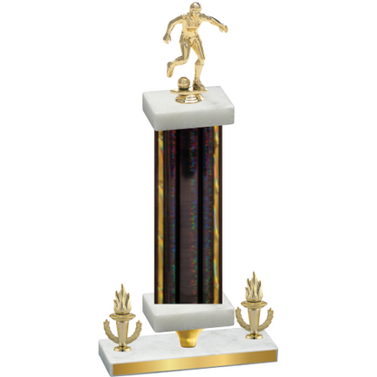 Premium Single Black Glacier Victory Soccer Trophy