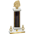 Premium Single Black Glacier Victory Soccer Trophy