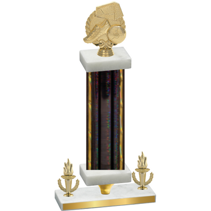 Premium Single Black Glacier Victory Soccer Trophy