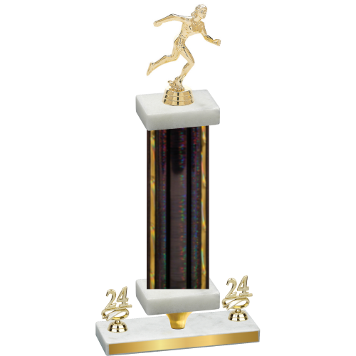 Premium Single Black Glacier Year Running Trophy
