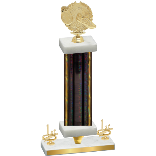 Premium Single Black Glacier First Place Running Trophy