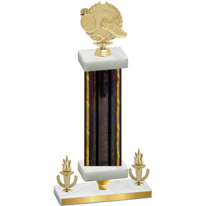 Premium Single Black Glacier Victory Running Trophy